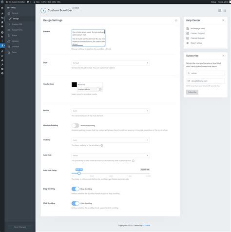 Scrollbar In Wordpress Widget