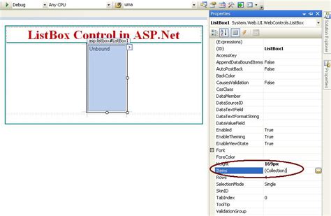 Scrollbar Listbox C