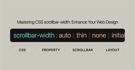 Scrollbar Width Css
