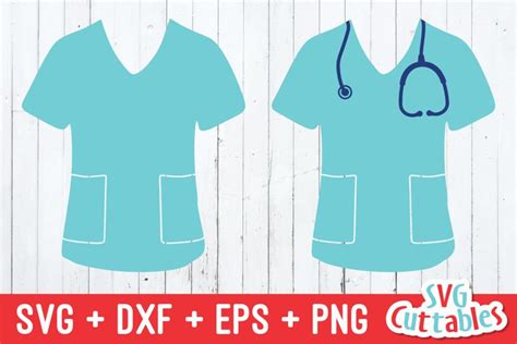 Scrub SVG Dxf Eps png Files for Cutting Machines Cameo or Etsy