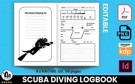 Scuba Dive Log Book