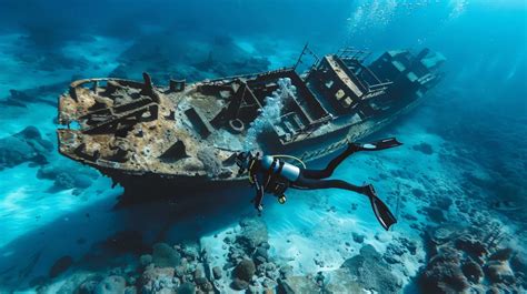 scuba diving on shipwreck