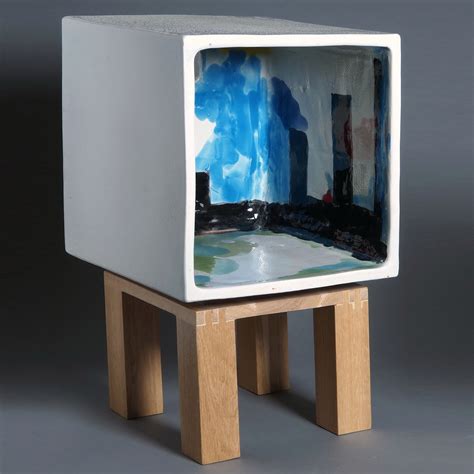 Sculptural Bedside Table
