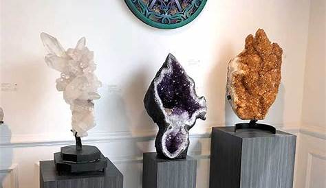 Mystic Journey crystals on podiums Crystal Geode, Crystal Decor