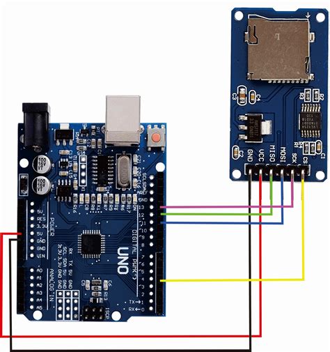 sd card module connection with arduino