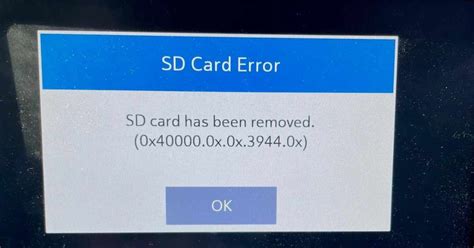 Sd Card Removed Error Gmc