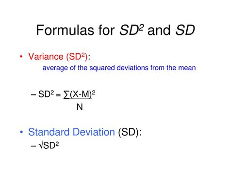 Sd To Variance