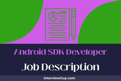 sdk developer job description