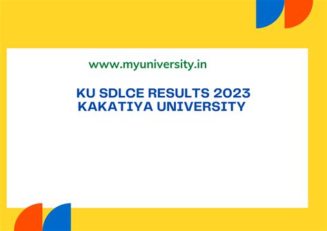 sdlce kakatiya university results