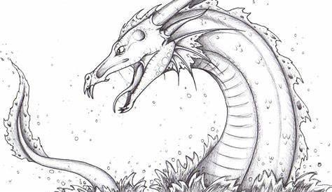 sea serpent drawing - Google Search | Monster sketch, Sea monsters