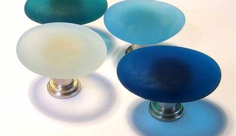 Sea Glass Cabinet Knobs And Pulls Knob Door Drawer Knob Hardware Blue