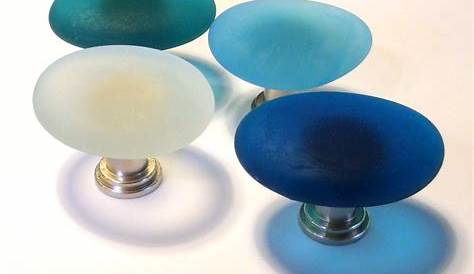 Sea Glass Cabinet Knobs By Beachy Rustica Dark Decors Inside