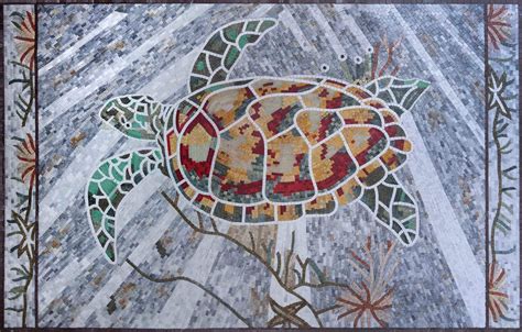 Sea turtle mosaic,made by Pnwmosaics. Mosaic, Sea turtle, City photo