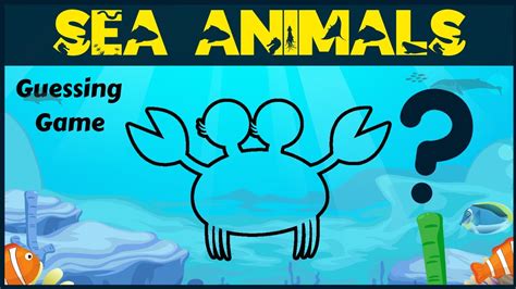 Sea Animals Guessing Game