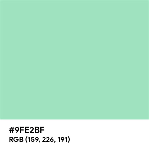 sea foam green hex code
