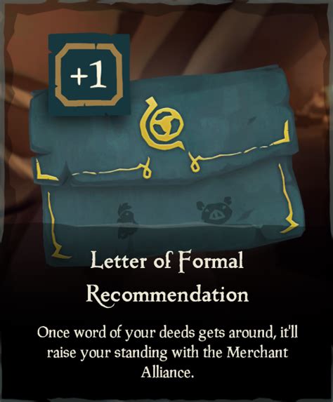 Sea of Thieves Letter of Recommendation