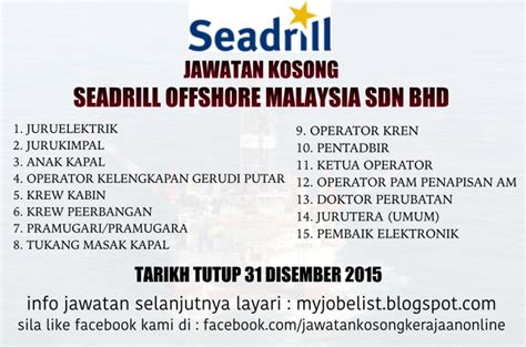 seadrill offshore malaysia sdn bhd