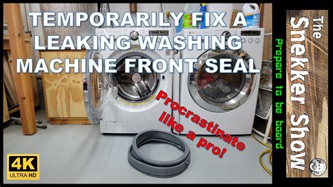 Seal Washing Machine Leaking
