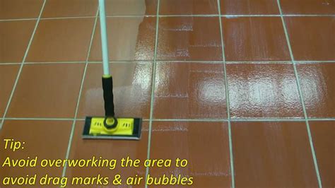 sealing tile floor