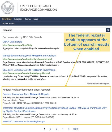 Search for an Agency and a Keyword in the Federal Register