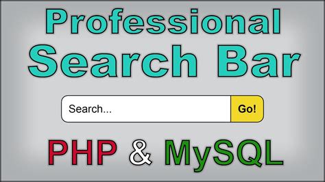 Search Bar In Php Mysqli