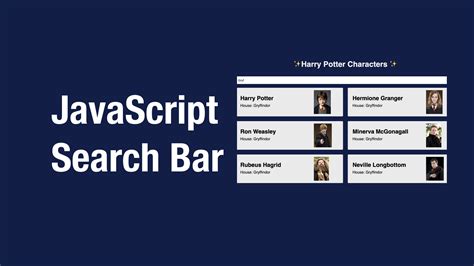 Search Bar Javascript Php