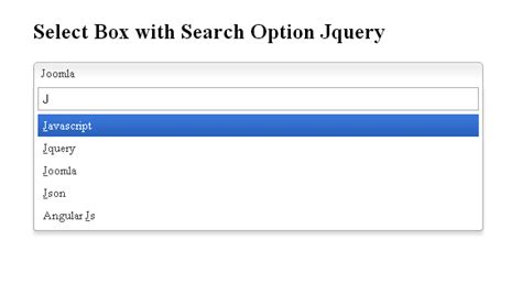 Search Box Jquery Codepen
