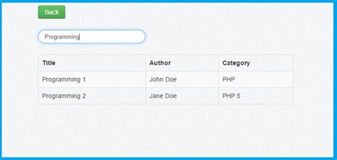 Search Box Query In Php