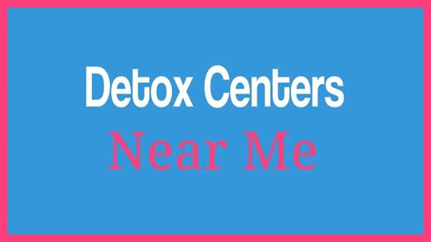 search detox centers near me