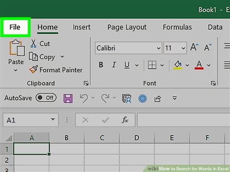 search for words in excel