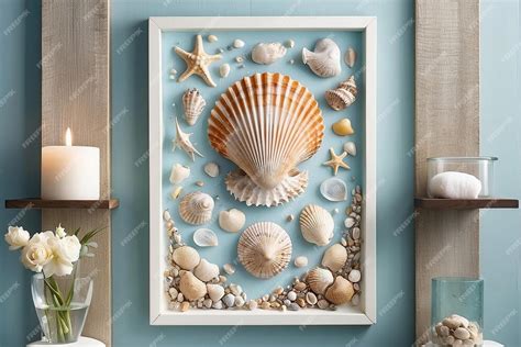 Seashell Wall Decor For Bathroom