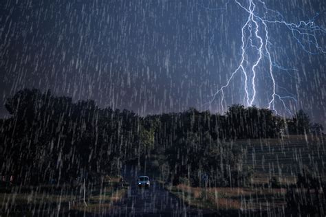 season with heavy rainfall and thunderstorms