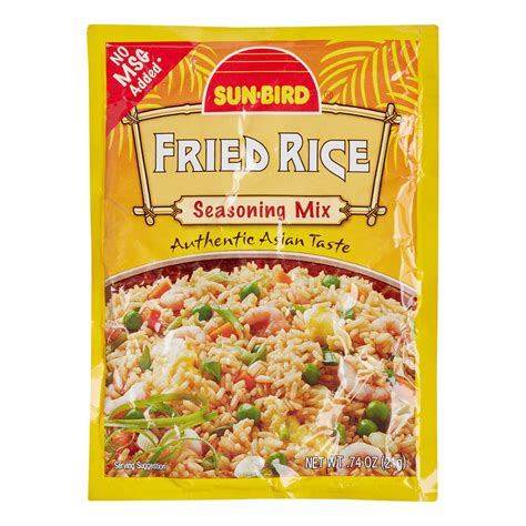 Seasoning fried rice