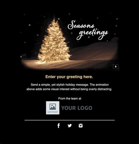 seasons greetings email template free