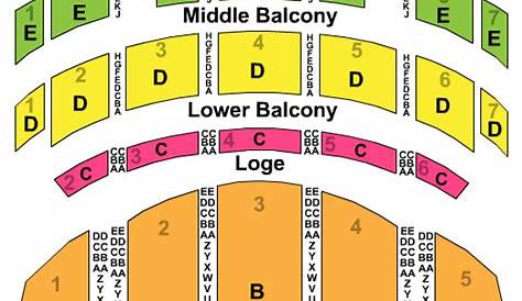 Seating Chart For Sheas Performing Arts