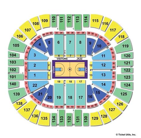 Vivint Arena Seating Chart Vivint Arena Salt Lake City, Utah
