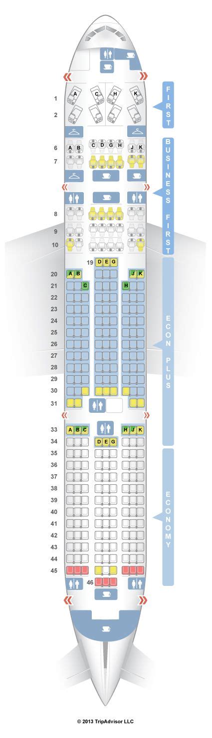 seating chart boeing 777