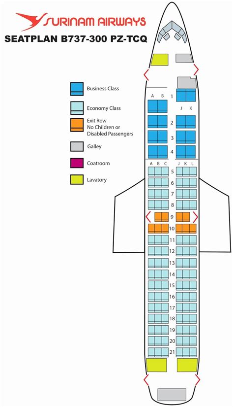 seating chart for 737