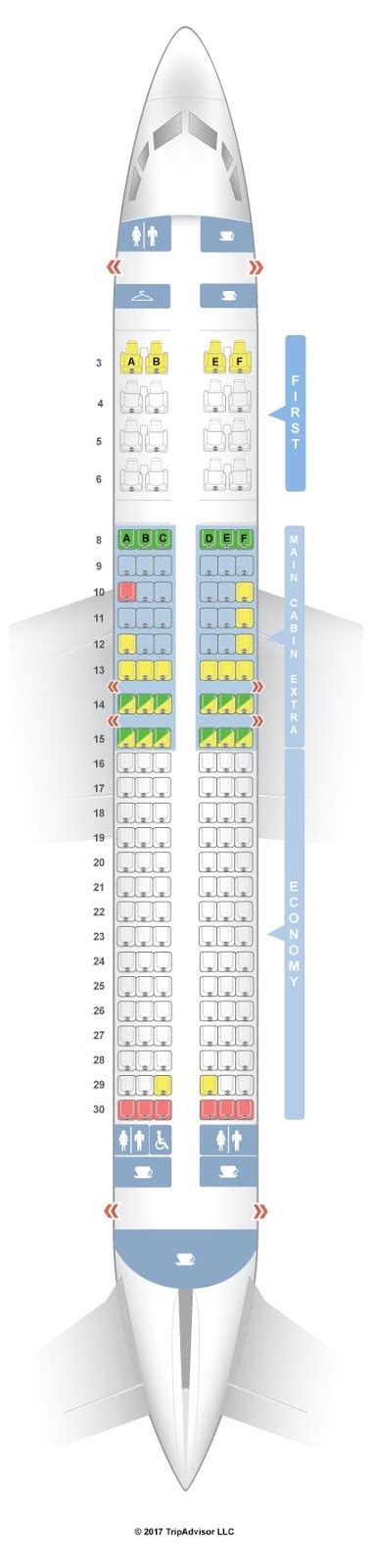 seating chart for boeing 737-800 passenger