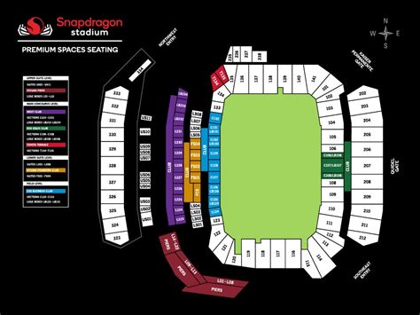 Seating Chart Snapdragon Stadium
