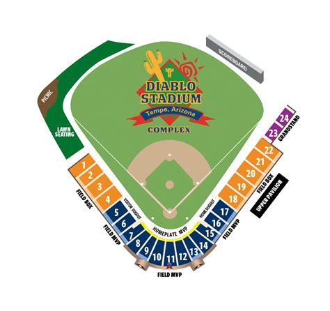 Seating Chart Tempe Diablo Stadium