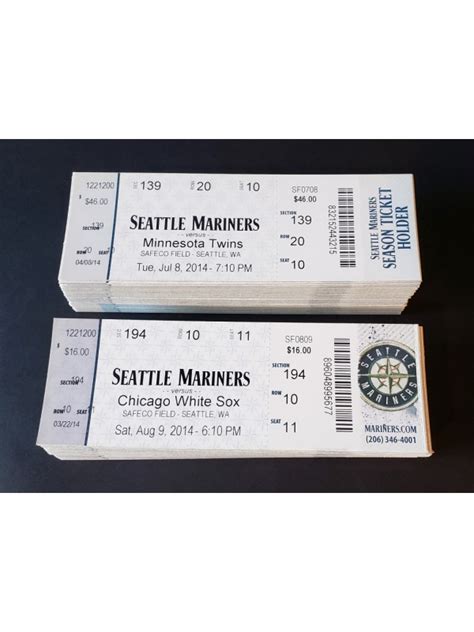 seattle mariners tickets 2014