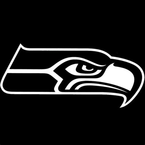 seattle seahawks logo images black and white