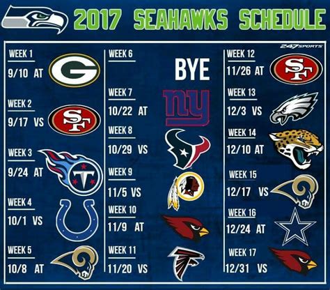 seattle seahawks schedule 2012