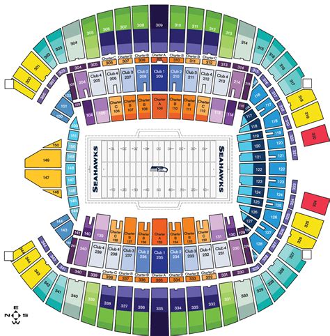 seattle seahawks stadium seating view