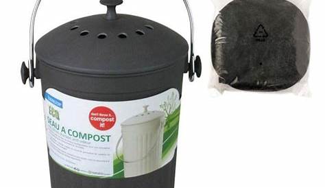 Seau Cendres Granulés Ou Compost Avec Couvercle 10 Litres