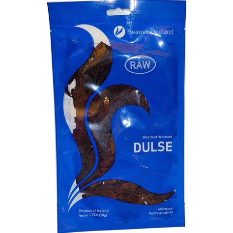 Seaweed Iceland Dulse, 1.76 oz (50g) Seaweed, Fish and meat, Iceland