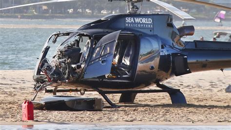 seaworld helicopter crash footage