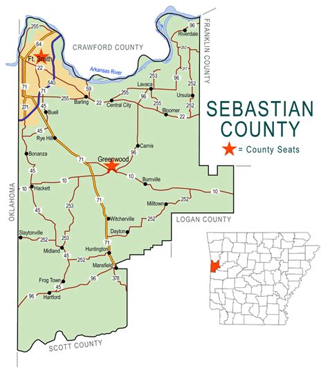 Sebastian County Ar Map