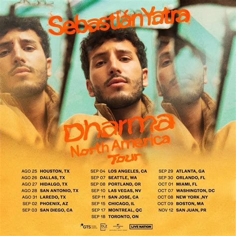 sebastian yatra tour 2022